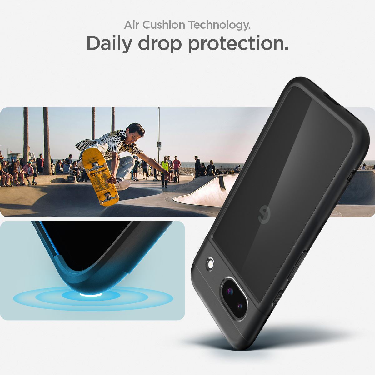 Spigen Ultra Hybrid, matte black - Google Pixel 8a (12)