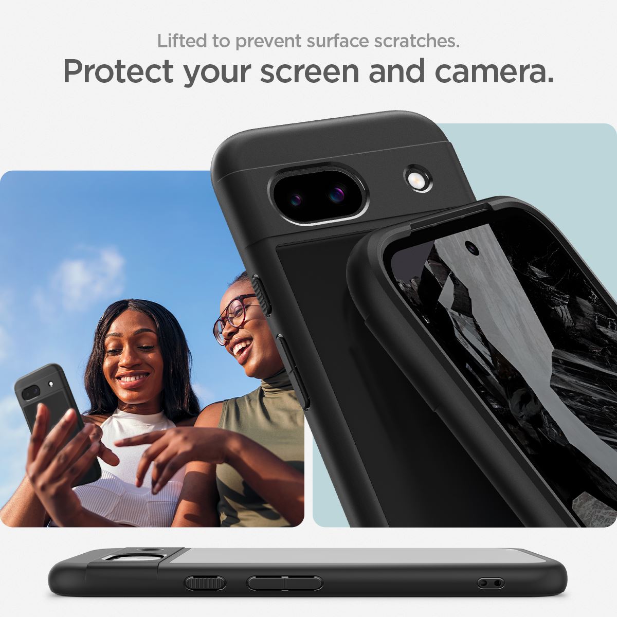 Spigen Ultra Hybrid, matte black - Google Pixel 8a (13)