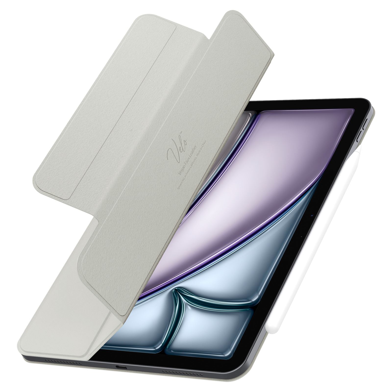 Spigen Air Skin Folio OneTap, gray - iPad Air 13" 2024 (8)
