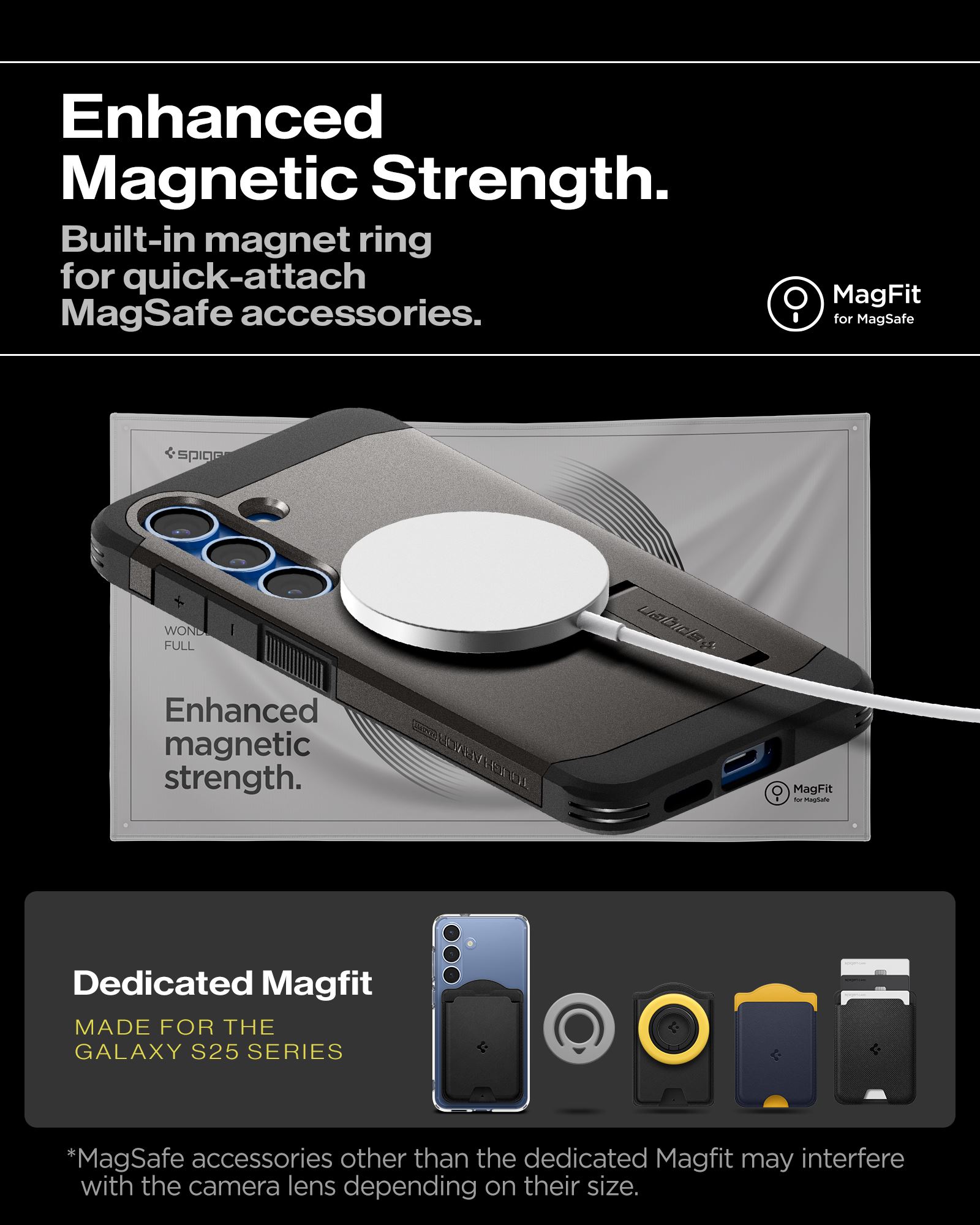 Spigen Tough Armor MagSafe, gunmetal - Samsung Galaxy S25+ (18)