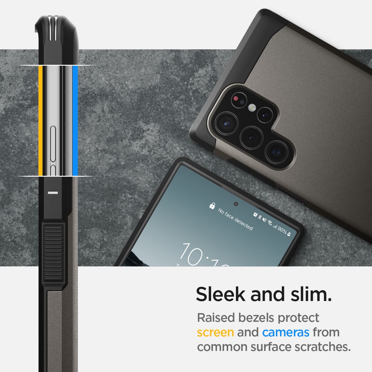 Spigen Tough Armor, gunmetal - Samsung Galaxy S22 Ultra (12)