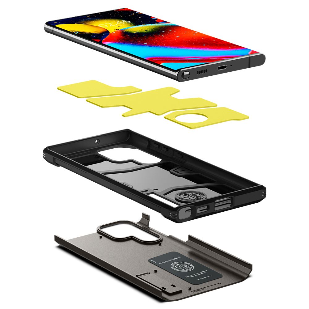 Spigen Tough Armor, gunmetal - Samsung Galaxy S22 Ultra (7)