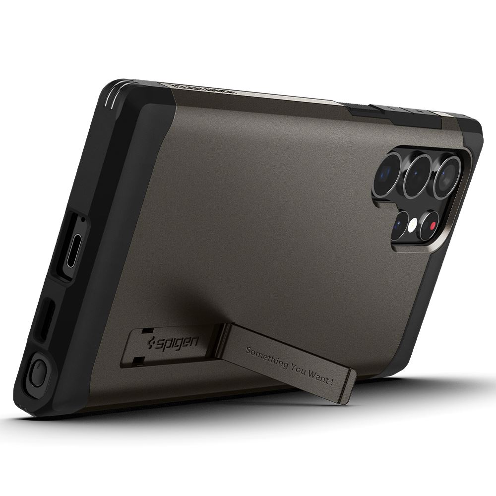 Spigen Tough Armor, gunmetal - Samsung Galaxy S22 Ultra (8)