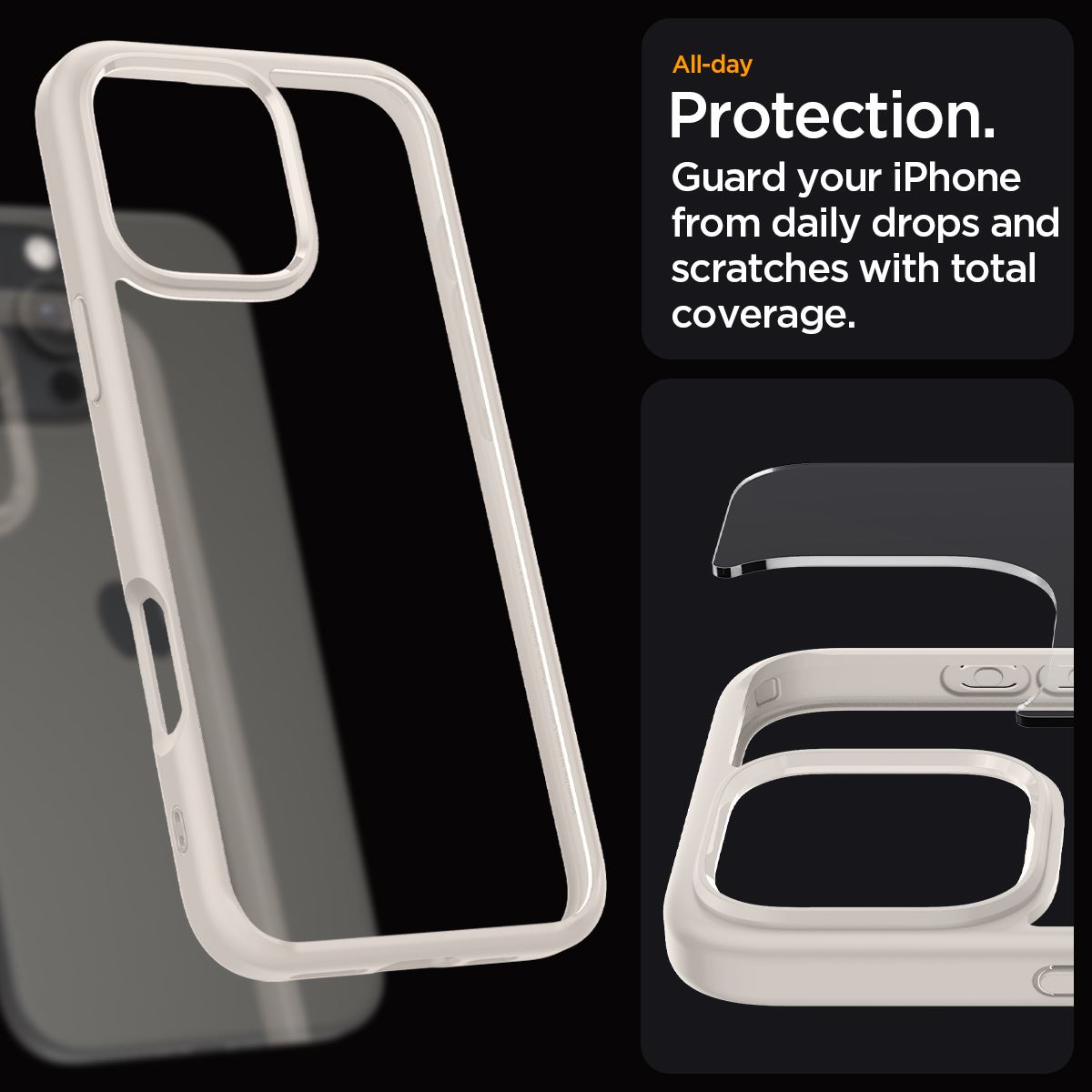 Spigen Ultra Hybrid, natural titanium - iPhone 16 Pro (12)