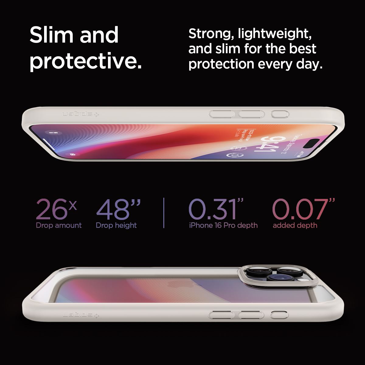 Spigen Ultra Hybrid, natural titanium - iPhone 16 Pro (13)