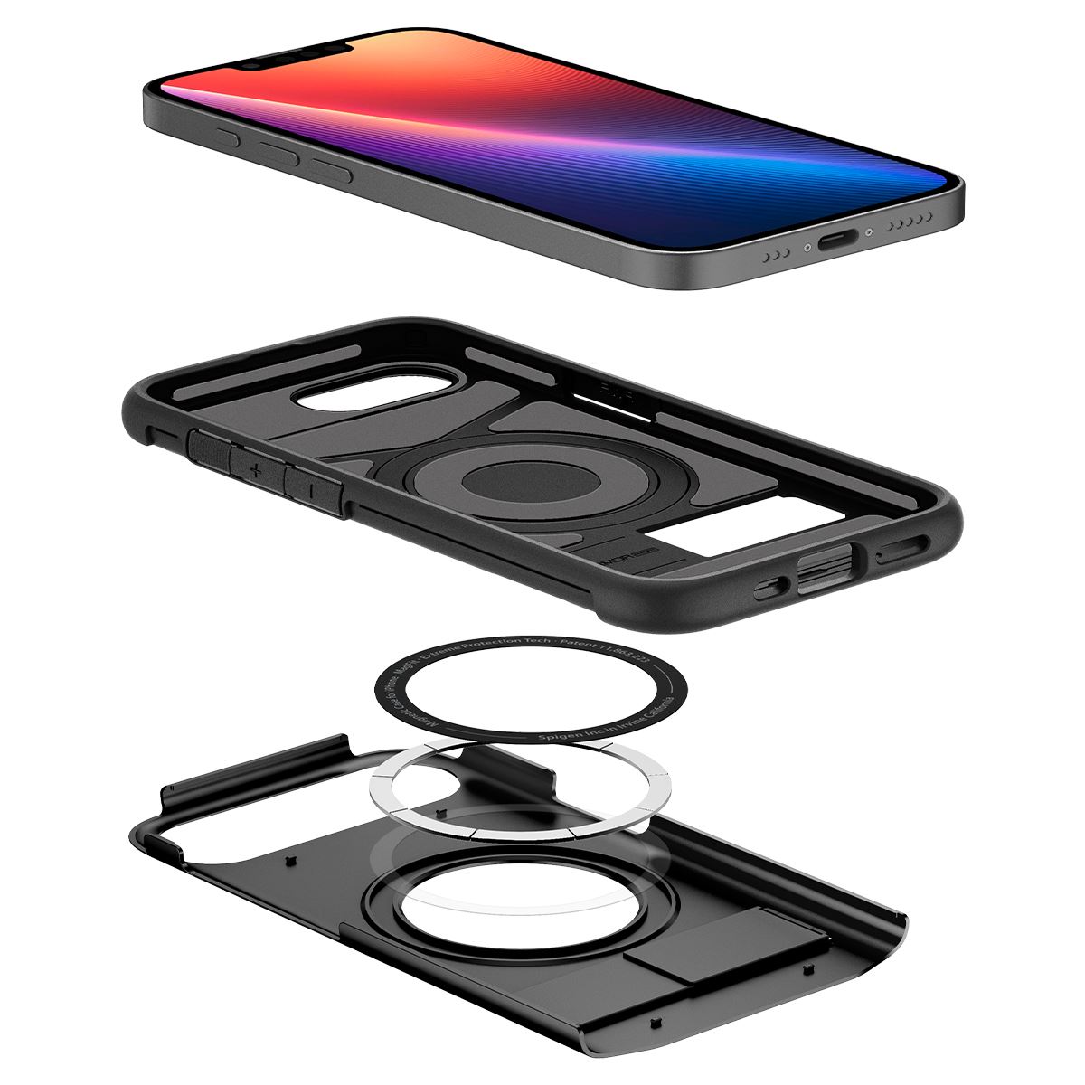 Spigen Slim Armor MagSafe, black - iPhone 16e (8)
