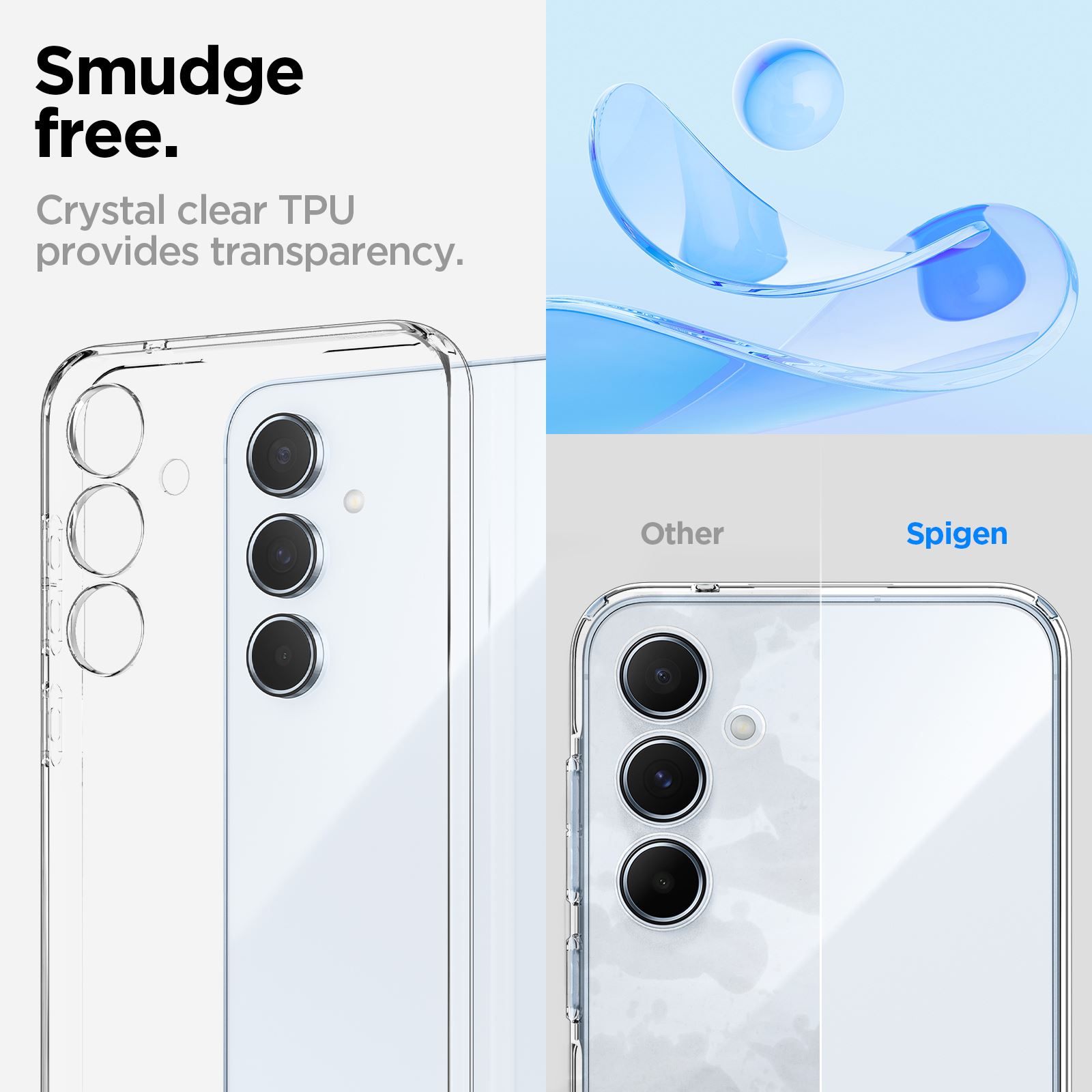 Spigen Liquid Crystal, crystal clear - Samsung Galaxy A55 (11)