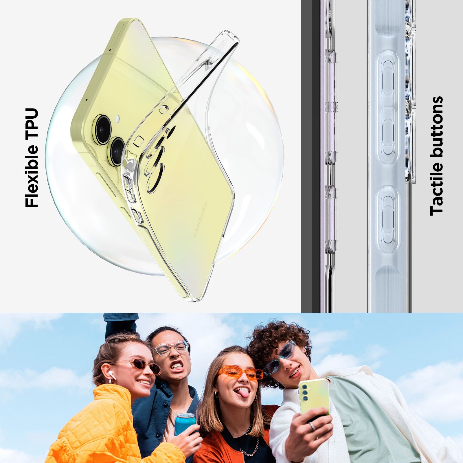 Spigen Liquid Crystal, crystal clear - Samsung Galaxy A55 (13)