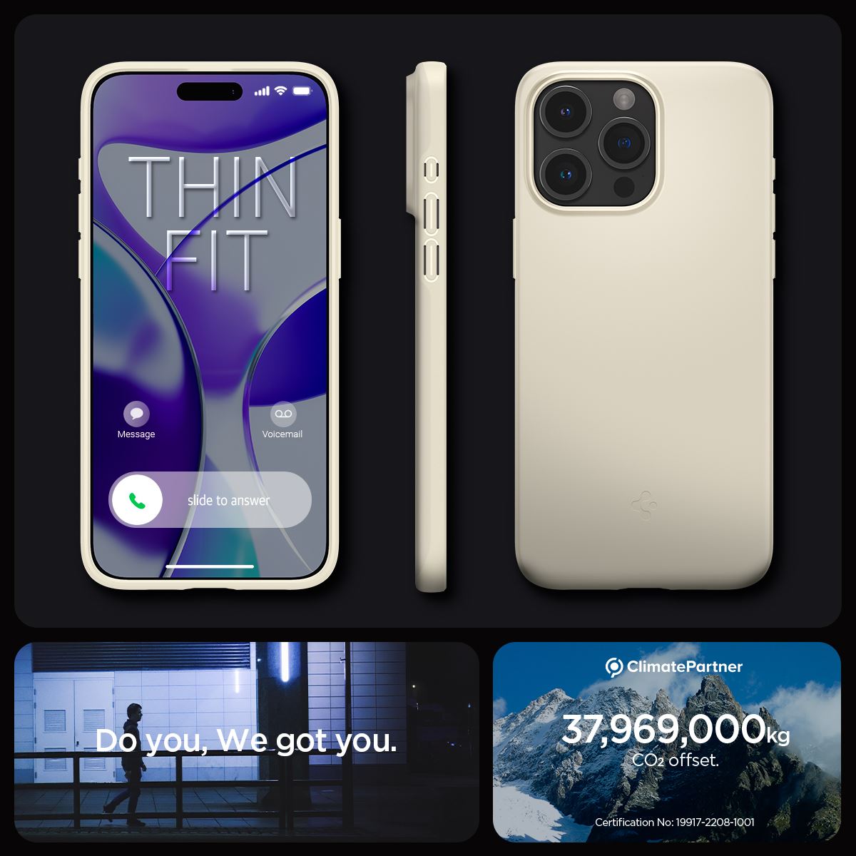Spigen Thin Fit, mute beige - iPhone 15 Pro (17)