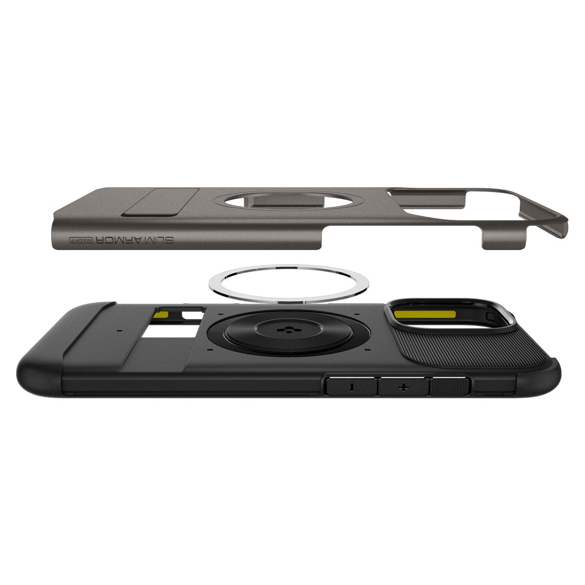 Spigen Slim Armor MagSafe, gunmetal - iPhone 16 Pro (6)