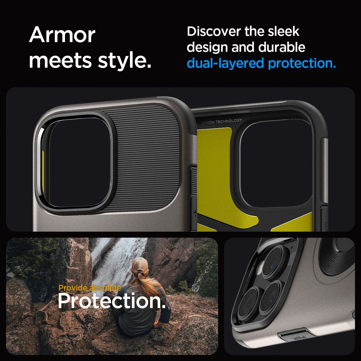 Spigen Slim Armor MagSafe, gunmetal - iPhone 16 Pro (9)
