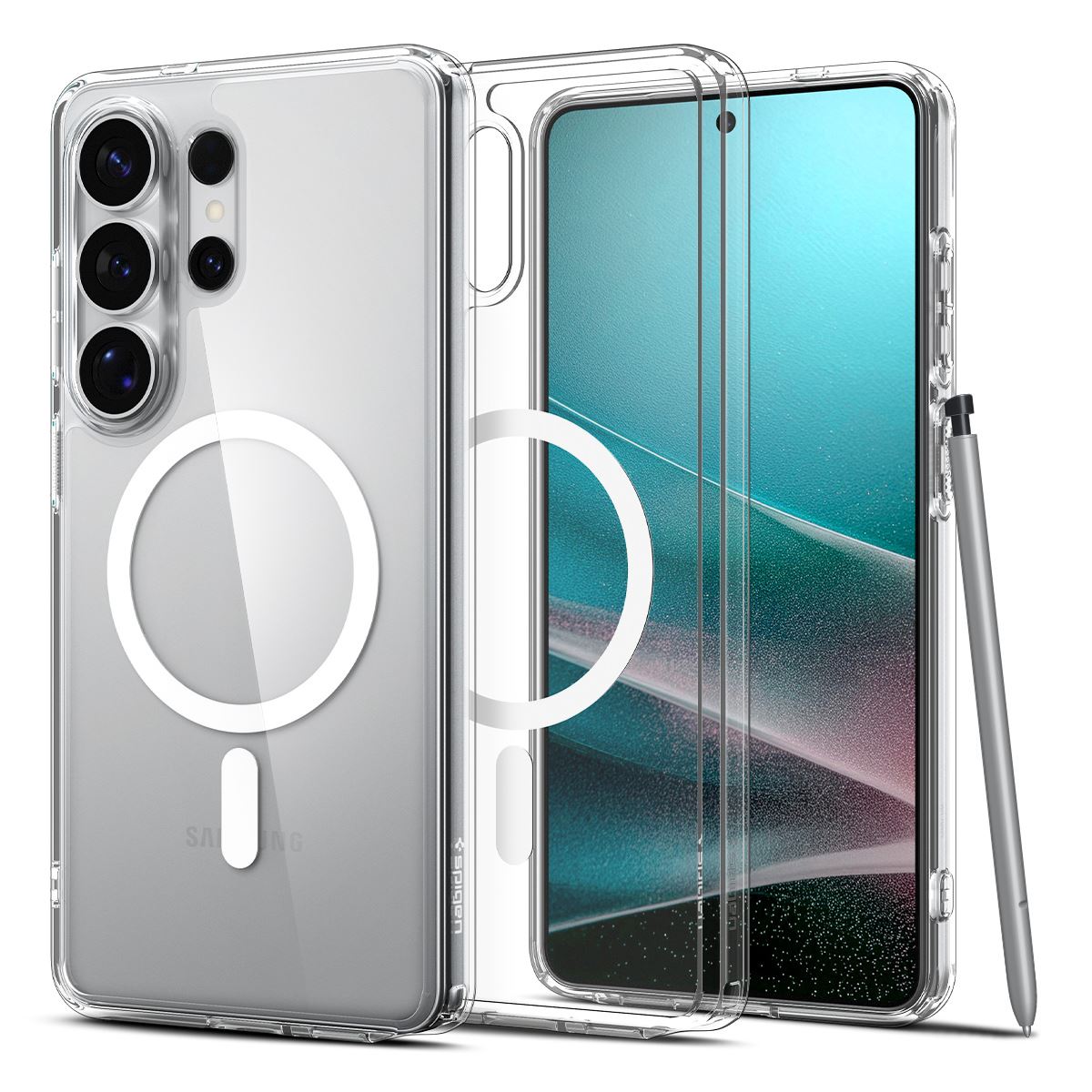Spigen Ultra Hybrid MagSafe, clear white - Samsung Galaxy S26 Ultra (1)