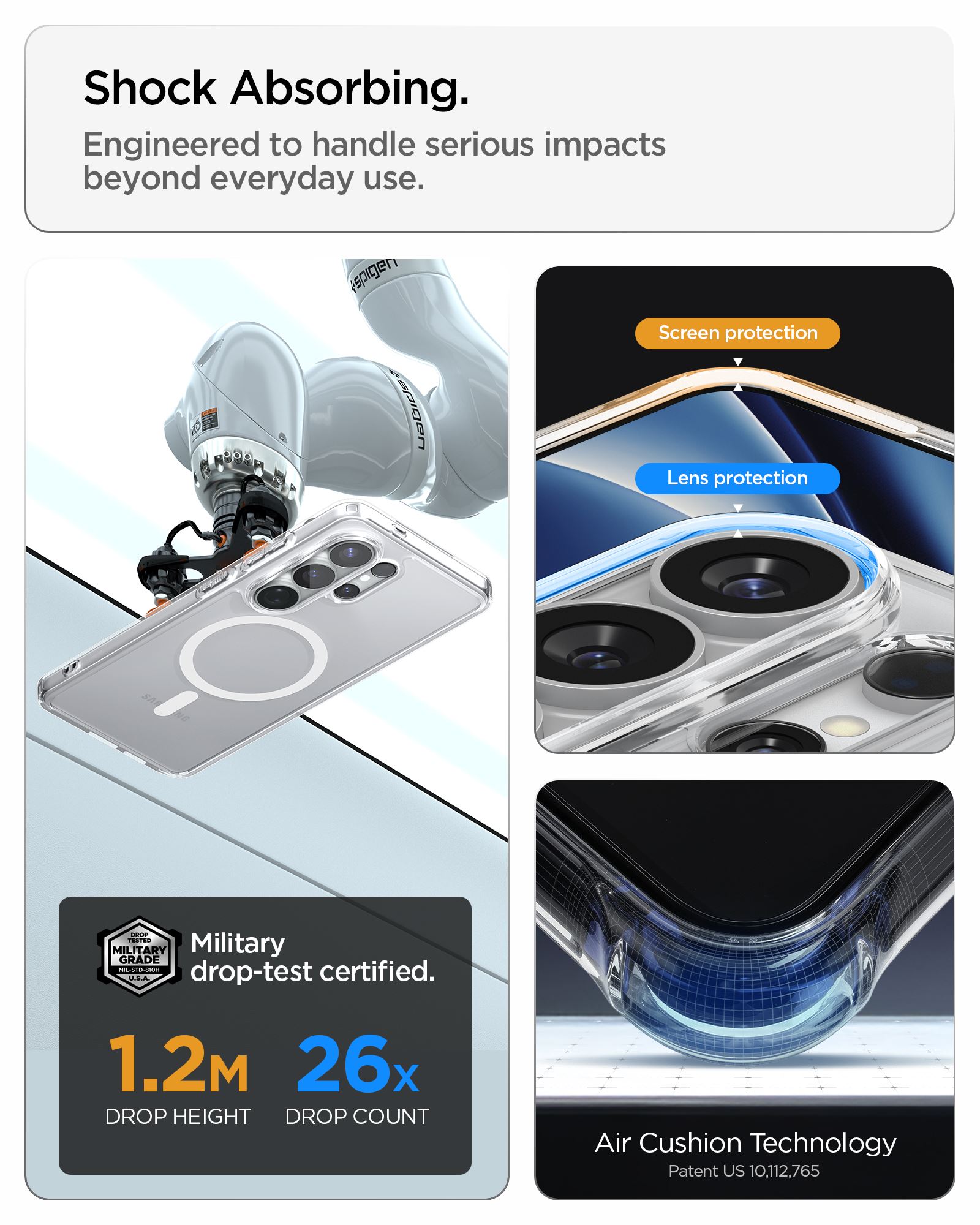 Spigen Ultra Hybrid MagSafe, clear white - Samsung Galaxy S26 Ultra (19)