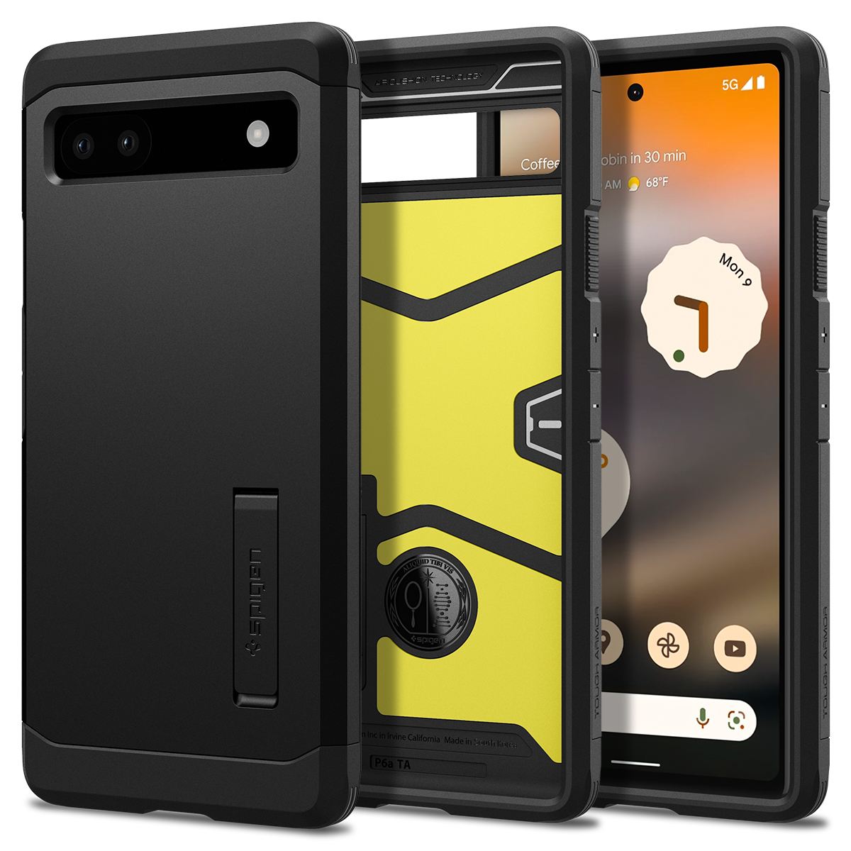 Spigen Tough Armor, black - Google Pixel 6a (1)