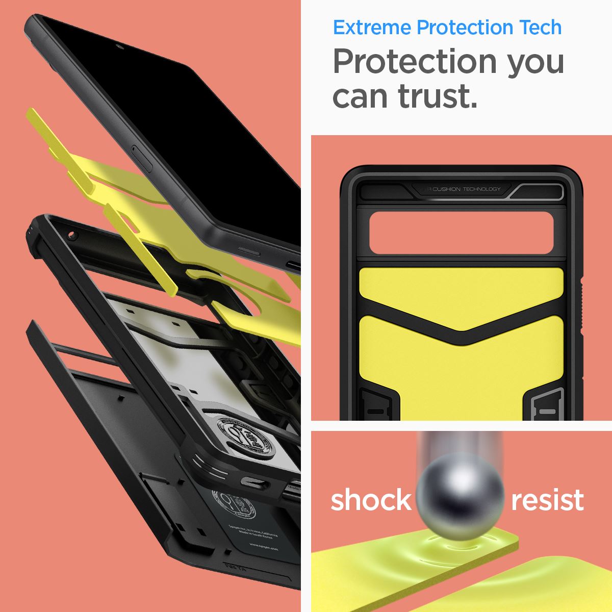 Spigen Tough Armor, black - Google Pixel 6a (10)