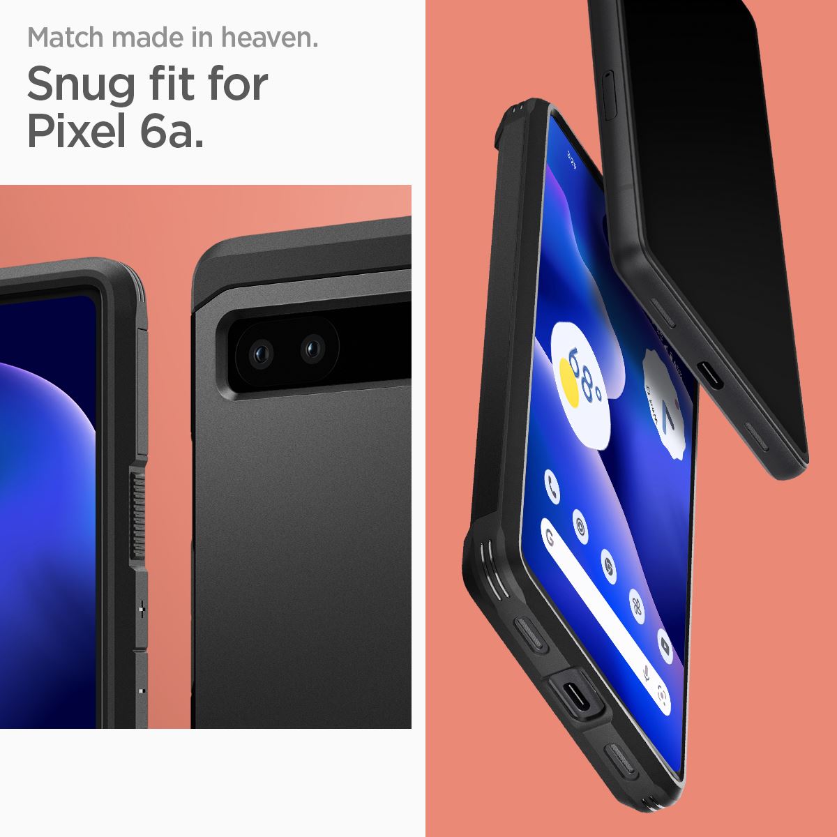 Spigen Tough Armor, black - Google Pixel 6a (11)