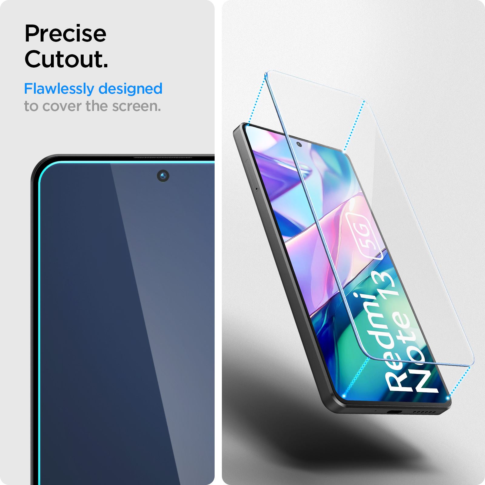Spigen Glass tR Slim 2 Pack - Xiaomi Redmi Note 13 5G (8)