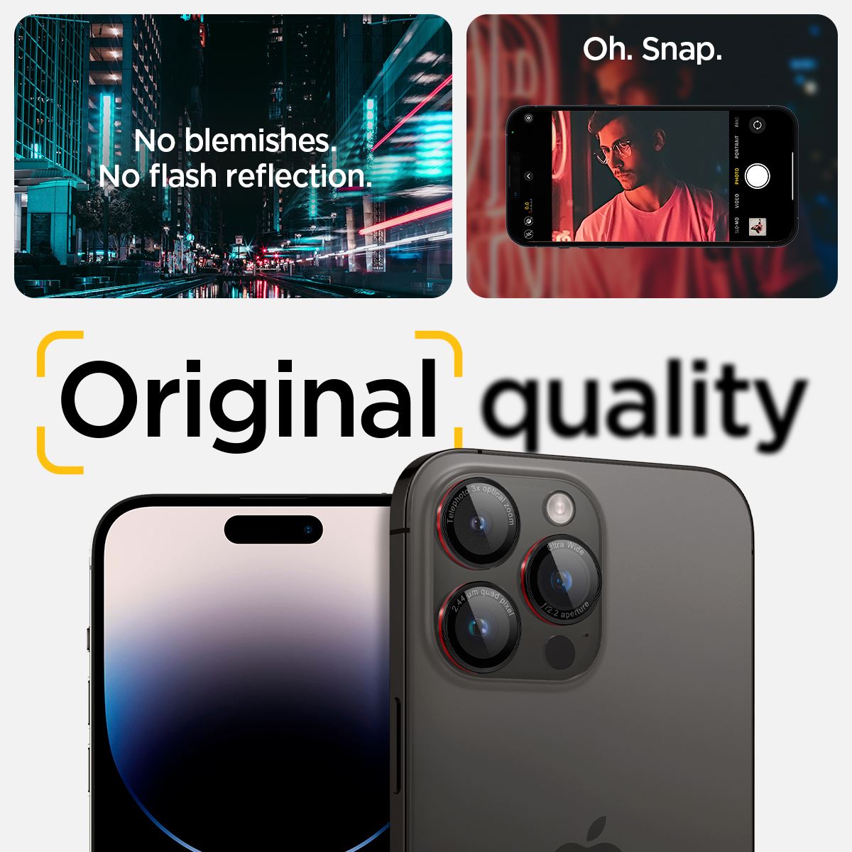 Spigen Glass tR EZ Fit Optik Pro 2 Pack, L-s - iPhone 16/15/14 Pro / 16/15/14 Pro Max (13)