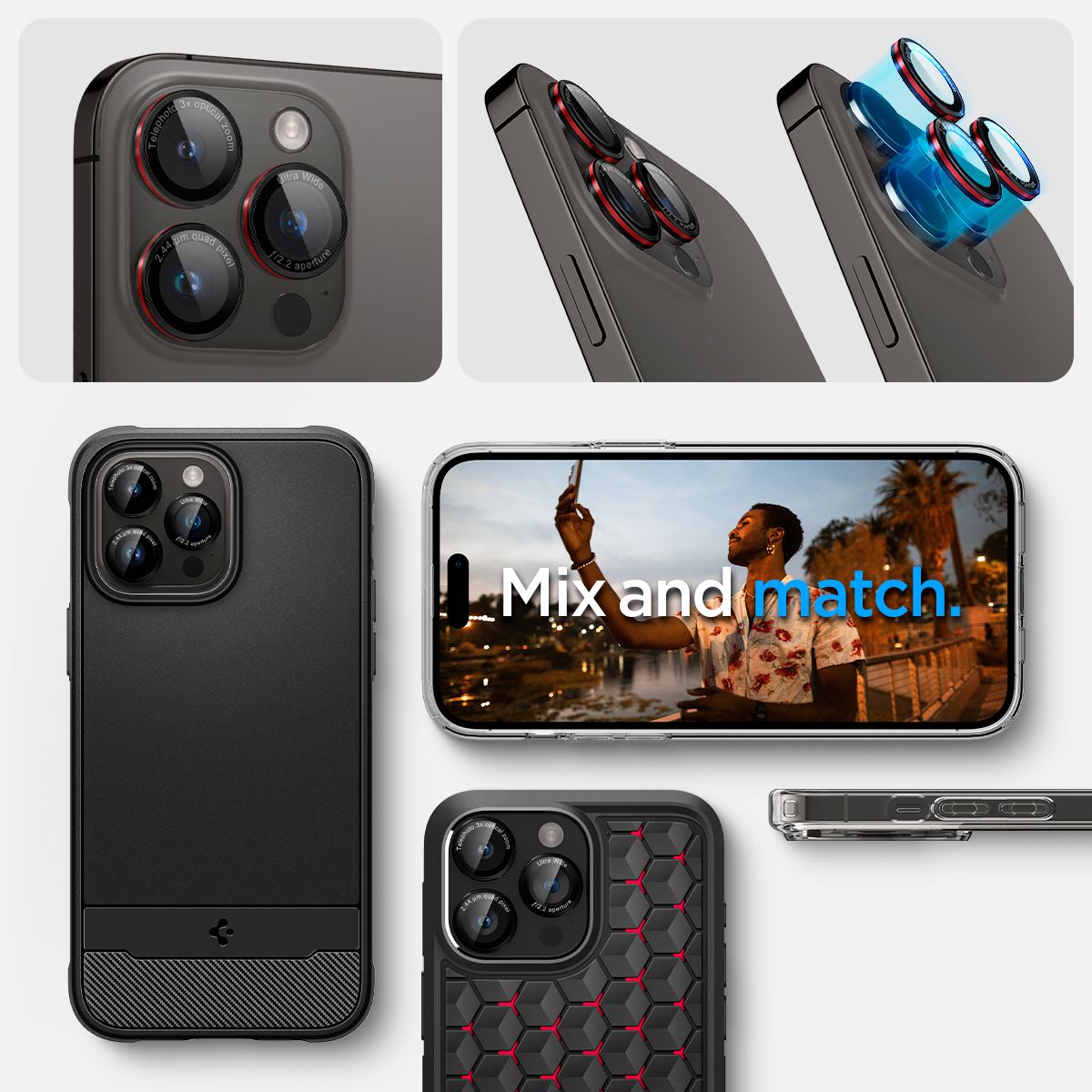 Spigen Glass tR EZ Fit Optik Pro 2 Pack, L-s - iPhone 16/15/14 Pro / 16/15/14 Pro Max (14)