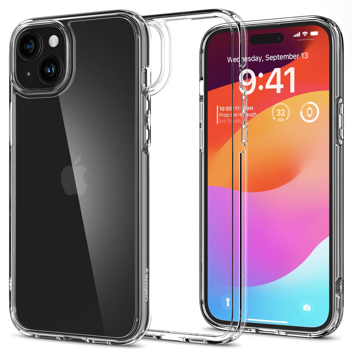 Spigen Ultra Hybrid, crystal clear - iPhone 15 (1)