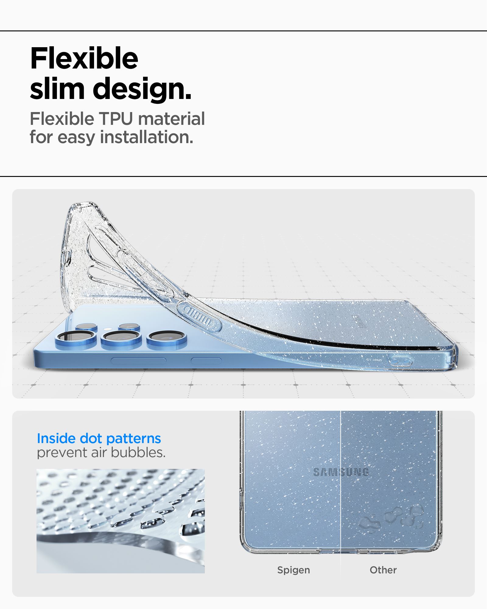 Spigen Liquid Crystal Glitter, crystal quartz - Samsung Galaxy S25 Ultra (13)
