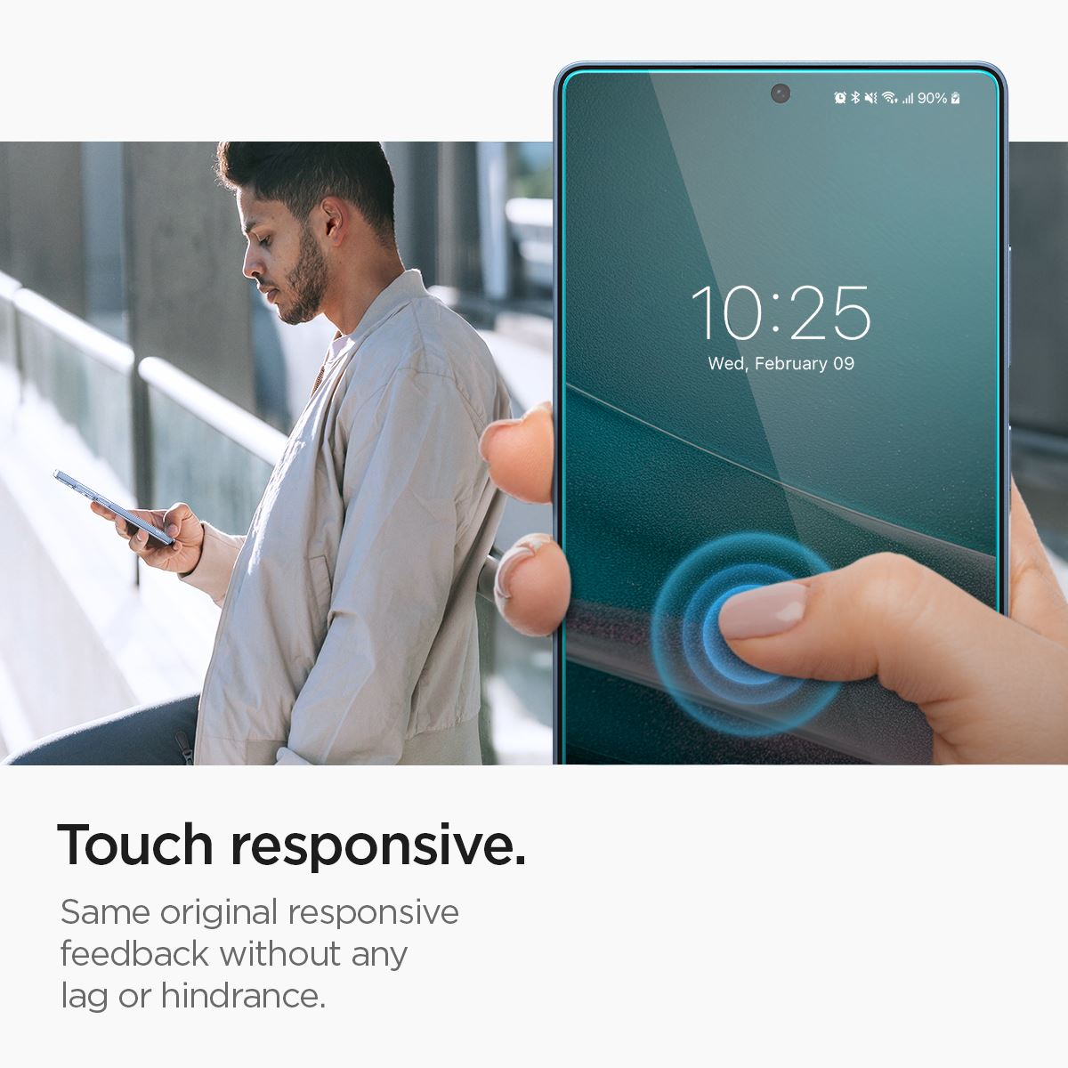 Spigen Glass tR EZ Fit HD 2 Pack, transparency - Samsung Galaxy S25 Ultra (13)
