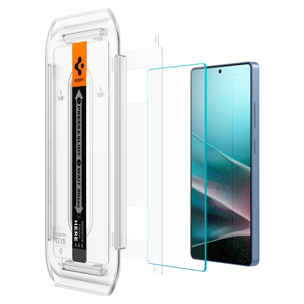 Spigen Glass tR EZ Fit HD 2 Pack, transparency - Samsung Galaxy S25 Ultra (5)