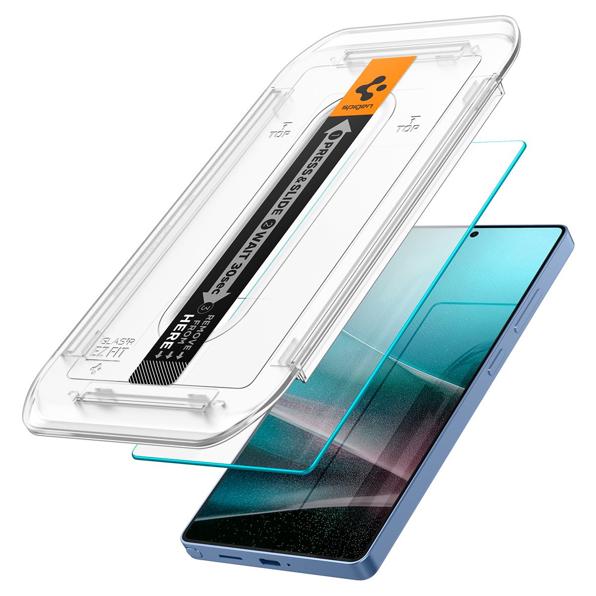 Spigen Glass tR EZ Fit HD 2 Pack, transparency - Samsung Galaxy S25 Ultra (7)