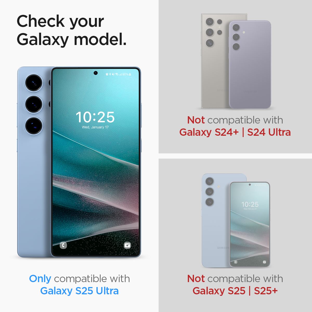 Spigen Glass tR EZ Fit HD 2 Pack, transparency - Samsung Galaxy S25 Ultra (9)