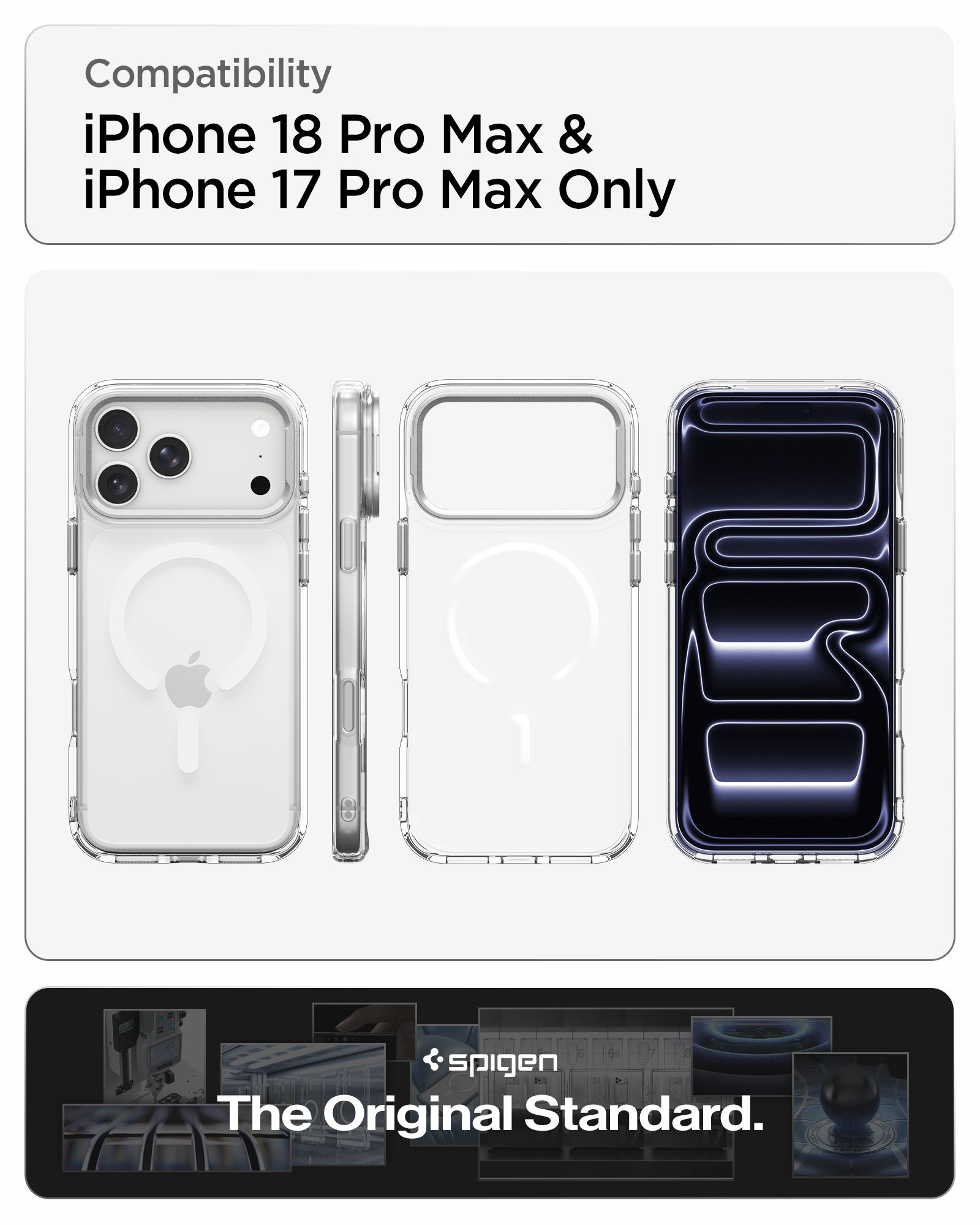 Spigen Ultra Hybrid Optik S MagSafe, clear silver - iPhone 18 Pro Max/17 Pro Max (13)