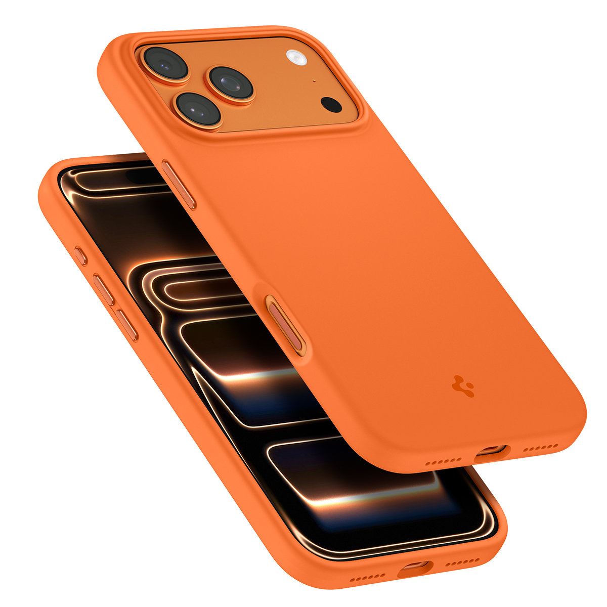 Spigen Silicone Fit MagSafe, cosmic orange - iPhone 17 Pro Max (8)