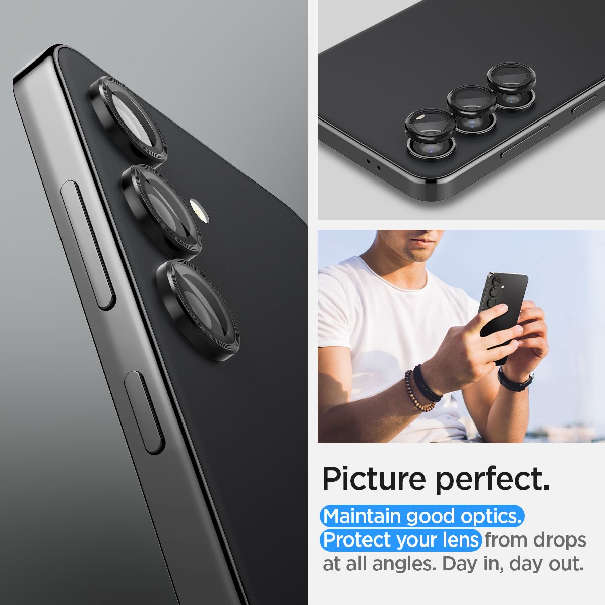 Spigen Glass tR EZ Fit Optik Pro 2 Pack, black - Samsung Galaxy S24+ (19)