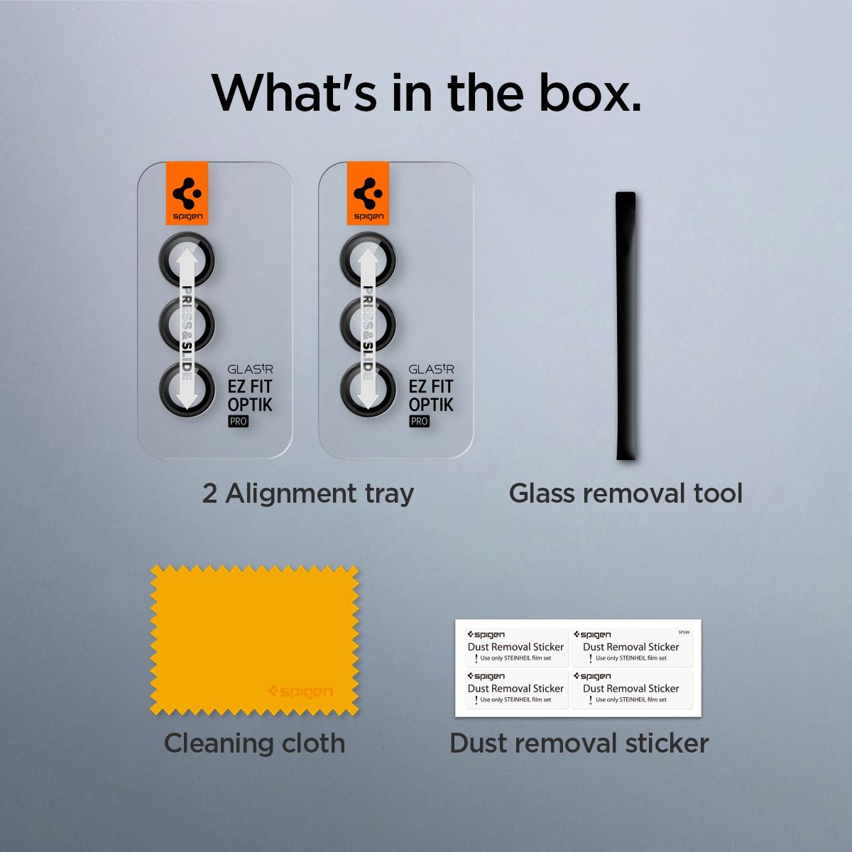 Spigen Glass tR EZ Fit Optik Pro 2 Pack, black - Samsung Galaxy S24+ (23)