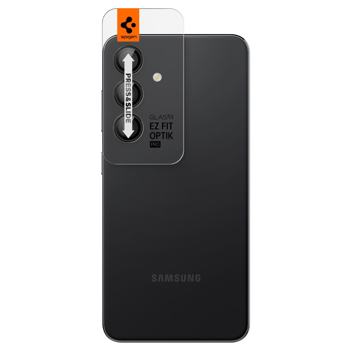 Spigen Glass tR EZ Fit Optik Pro 2 Pack, black - Samsung Galaxy S24+ (3)