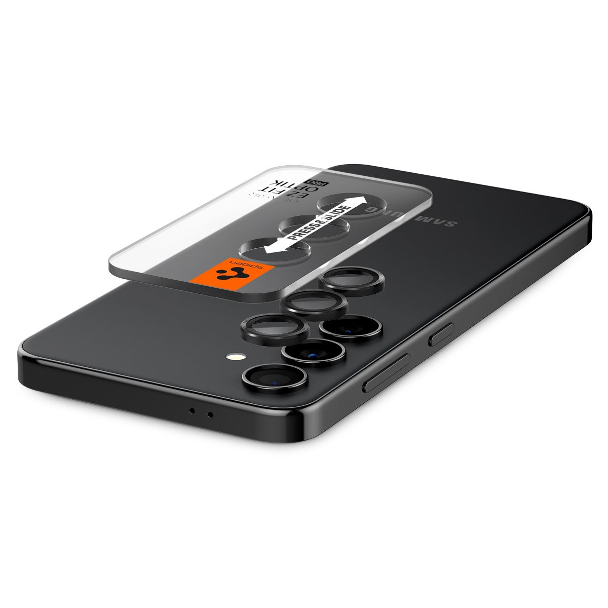 Spigen Glass tR EZ Fit Optik Pro 2 Pack, black - Samsung Galaxy S24+ (6)