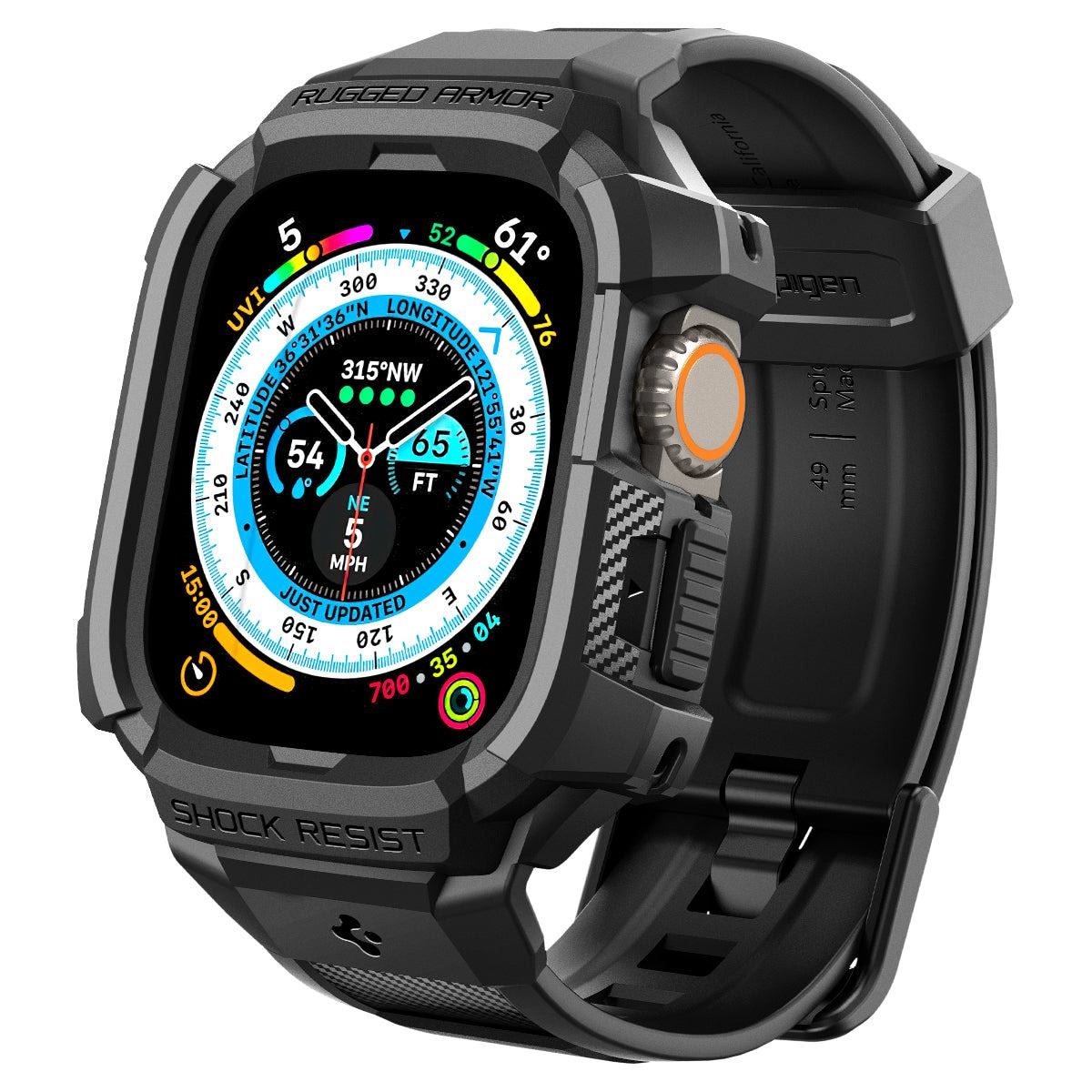 Spigen Rugged Armor Pro, black - Apple Watch Ultra 2/Ultra 49mm (2)