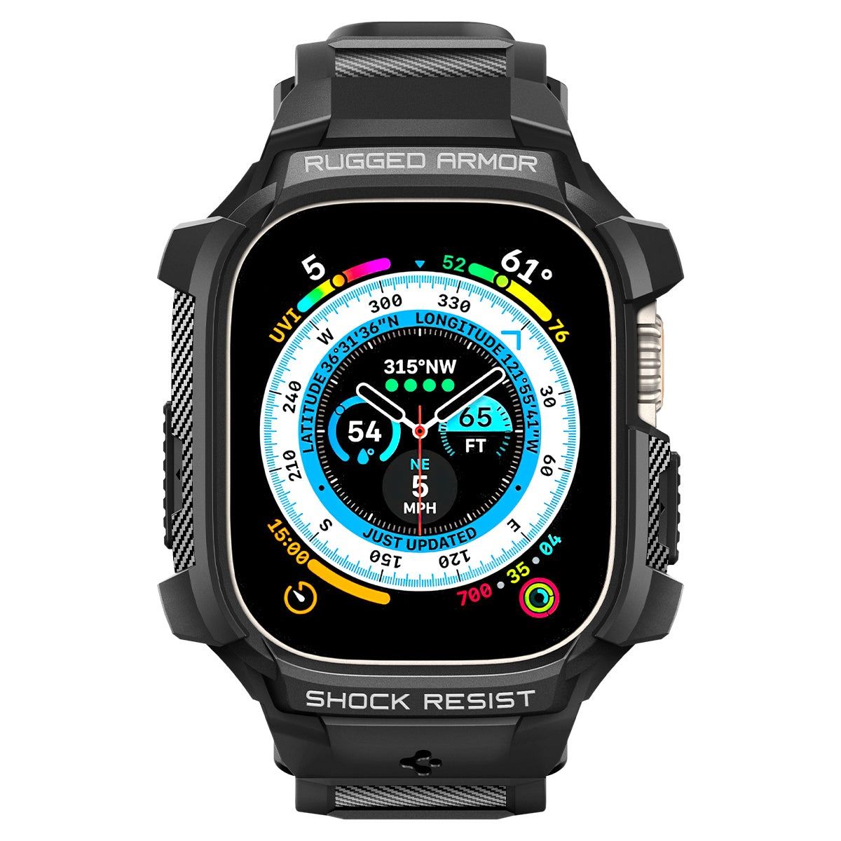 Spigen Rugged Armor Pro, black - Apple Watch Ultra 2/Ultra 49mm (3)