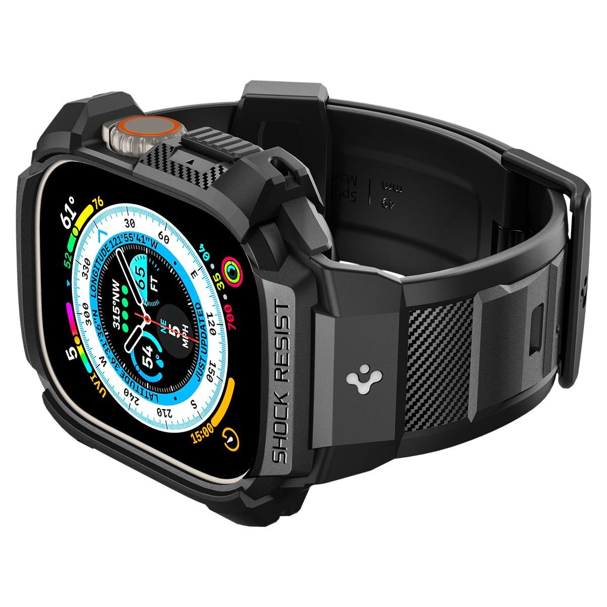 Spigen Rugged Armor Pro, black - Apple Watch Ultra 2/Ultra 49mm (8)