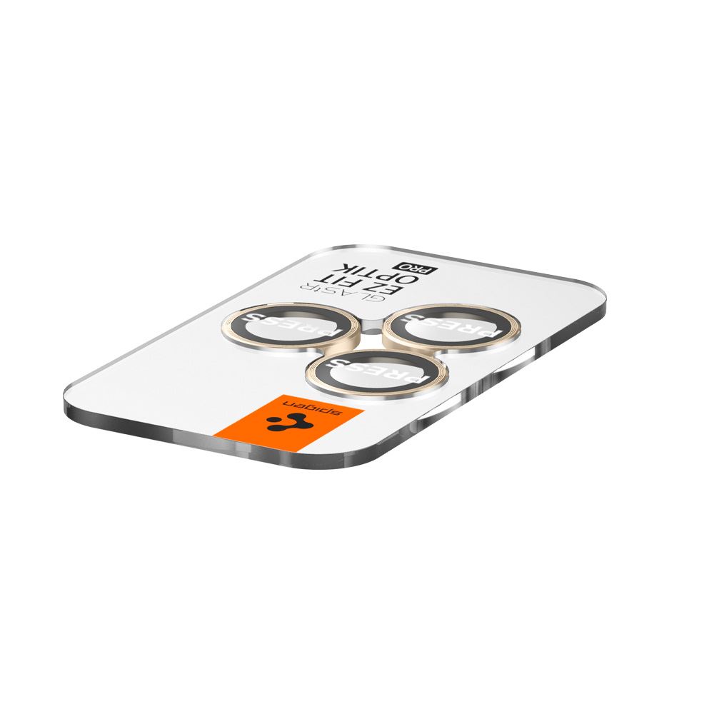 Spigen Glass EZ Fit Optik Pro 2 Pack, gold - iPhone 14 Pro/iPhone 14 Pro Max (5)
