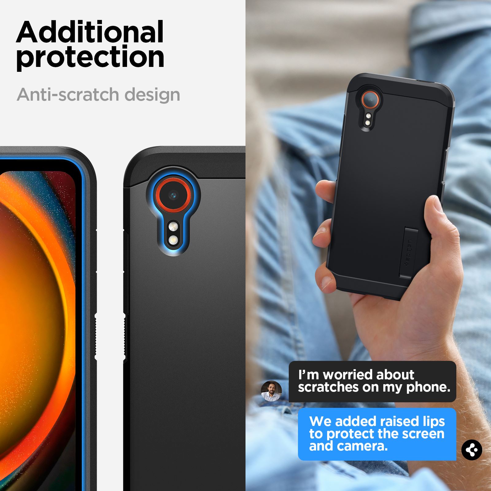 Spigen Tough Armor, black - Samsung Galaxy XCover 7  (10)