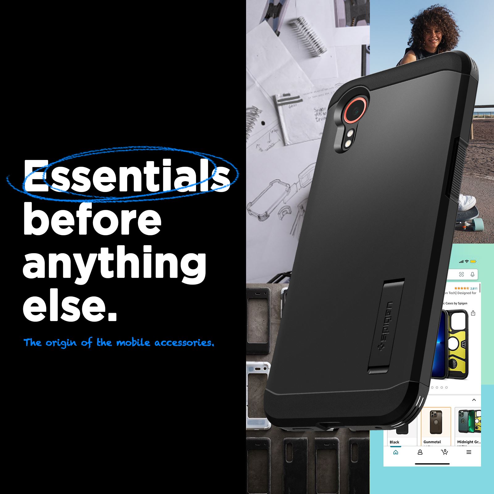 Spigen Tough Armor, black - Samsung Galaxy XCover 7  (6)