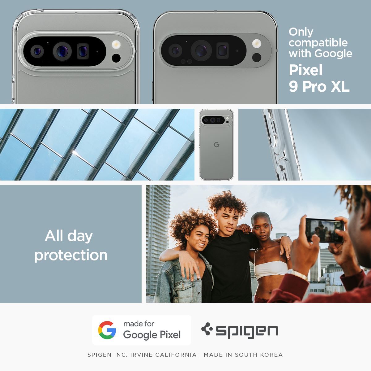 Spigen Ultra Hybrid, crystal clear - Google Pixel 9 Pro XL (4)