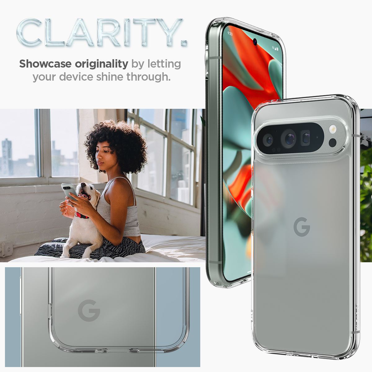 Spigen Ultra Hybrid, crystal clear - Google Pixel 9 Pro XL (5)