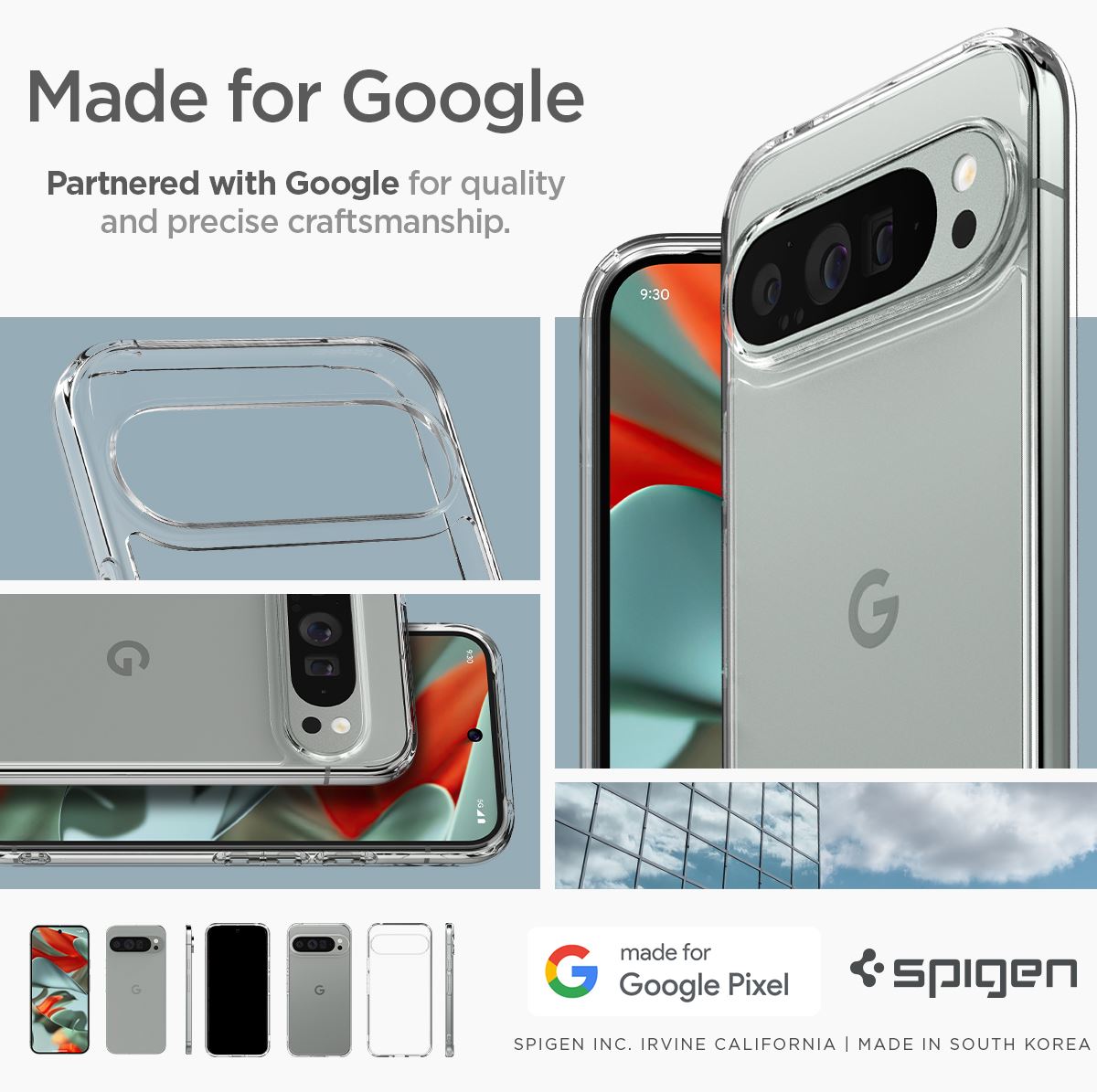 Spigen Ultra Hybrid, crystal clear - Google Pixel 9 Pro XL (9)