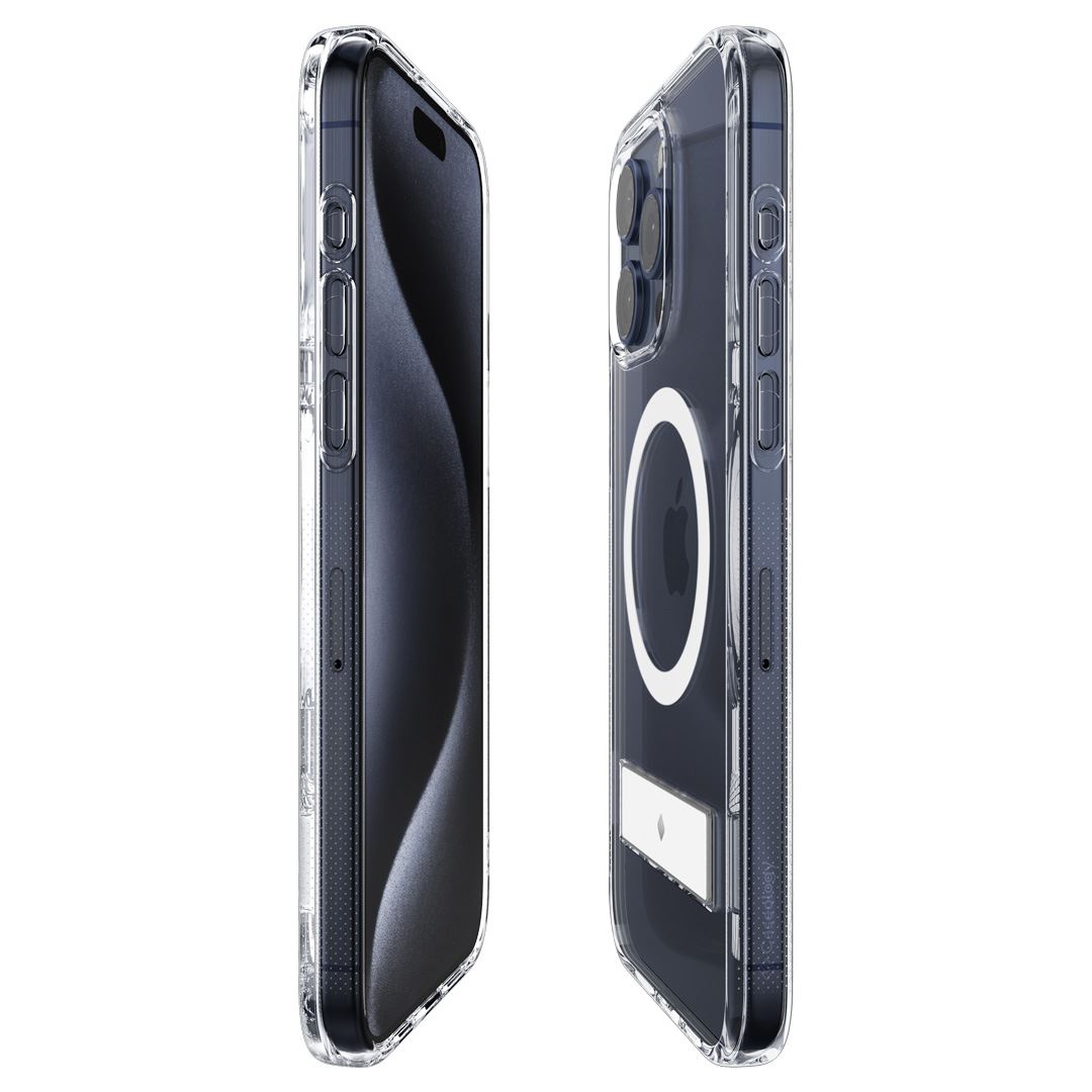 Spigen Caseology Capella MagSafe Kickstand, clear white - iPhone 15 Pro (12)