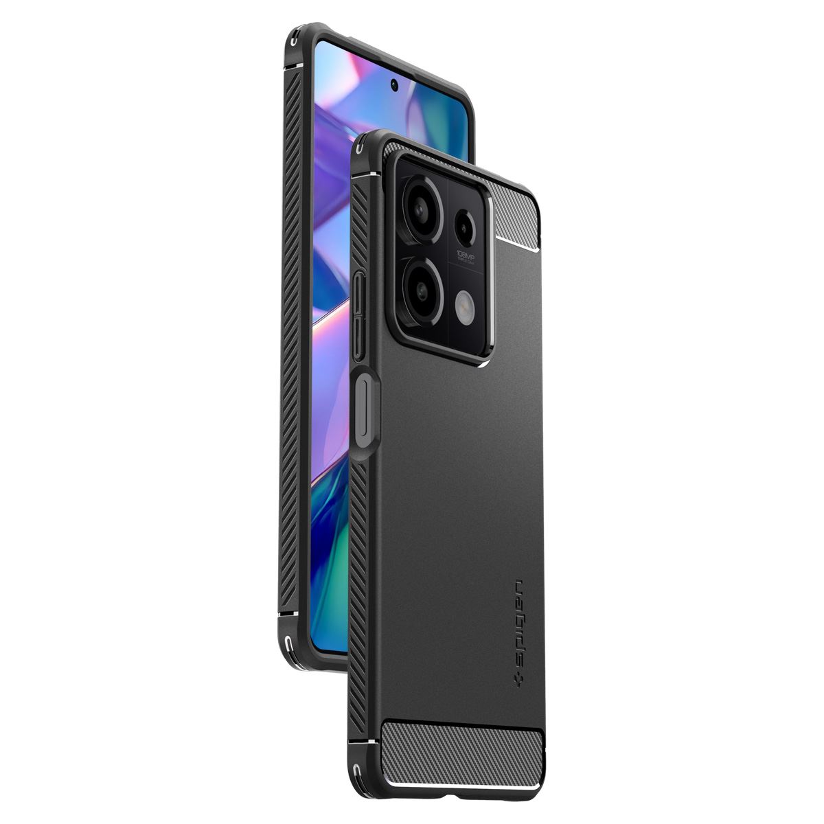 Spigen Rugged Armor, matte black - Xiaomi Redmi Note 13 5G (8)