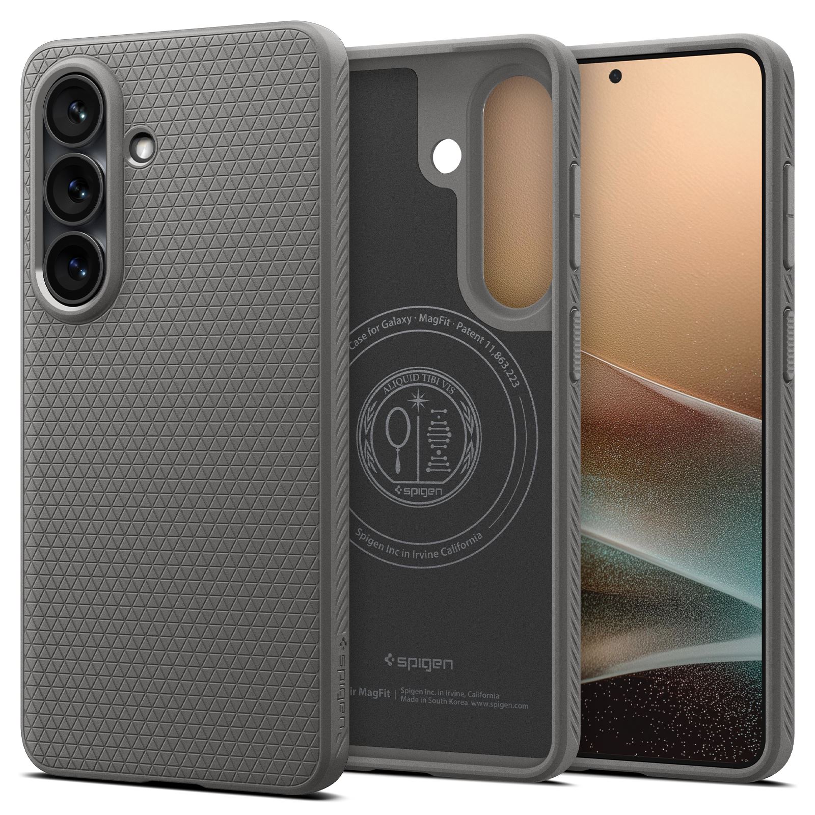 Spigen Liquid Air MagSafe, marble gray - Samsung Galaxy S26 (2)