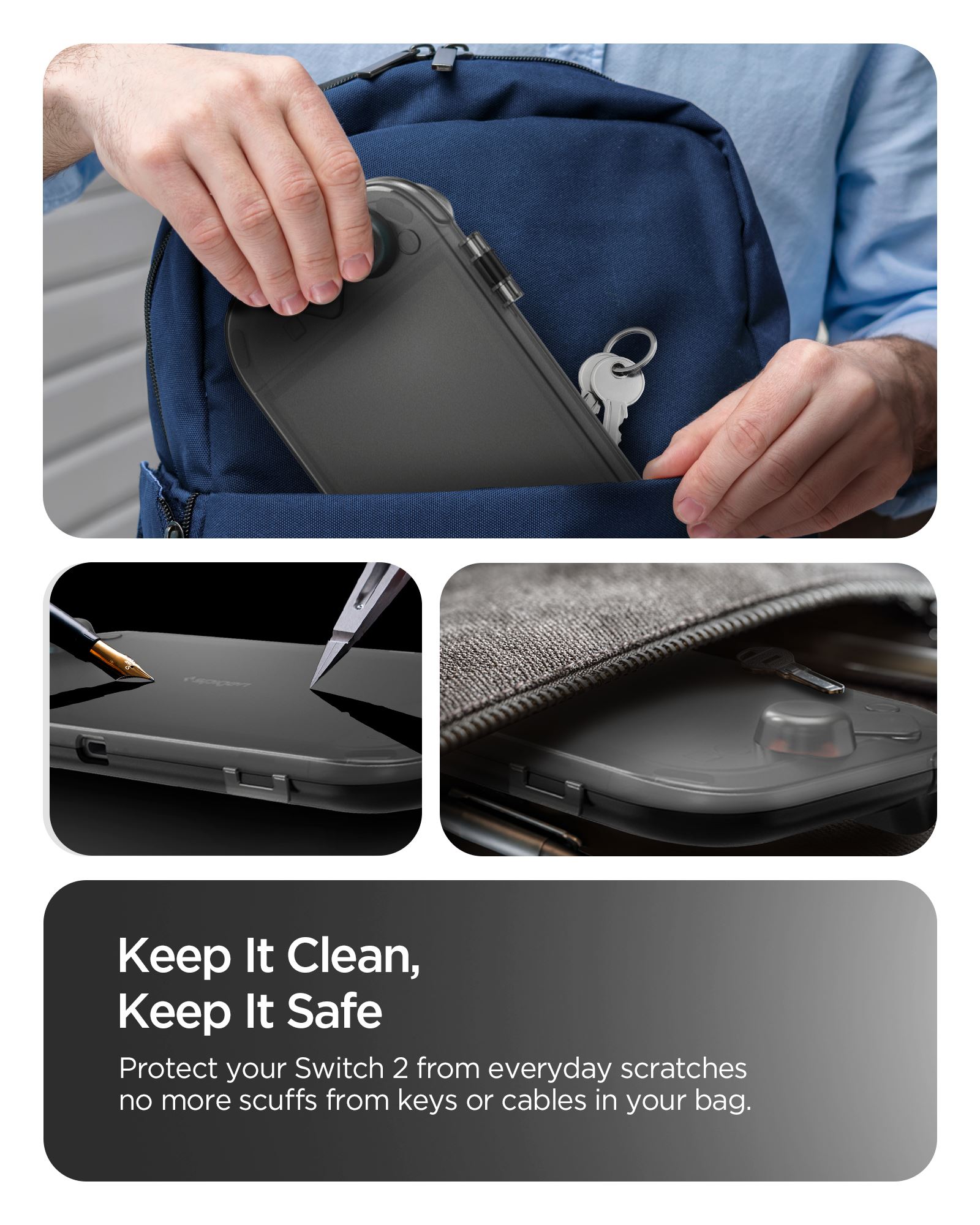 Spigen Thin Fit 360, frost black - Nintendo Switch 2 (12)