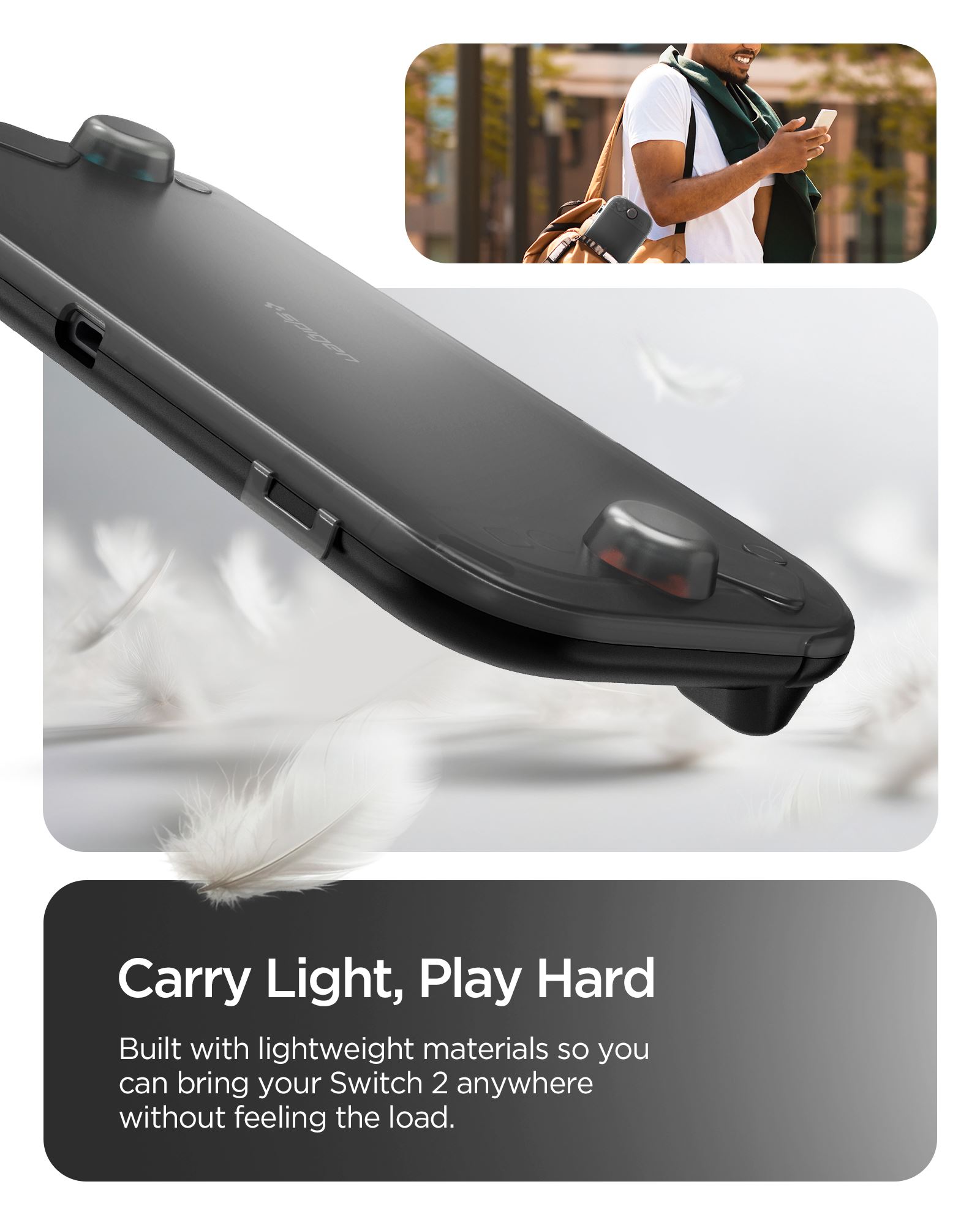 Spigen Thin Fit 360, frost black - Nintendo Switch 2 (15)