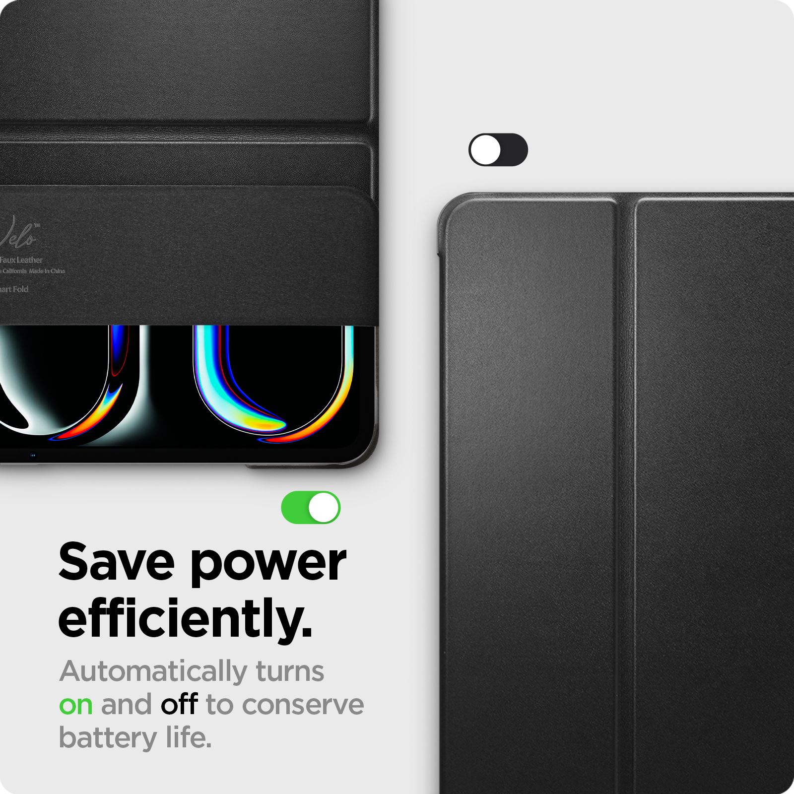 Spigen Smart Fold, black - iPad Pro 11" 2024 (10)